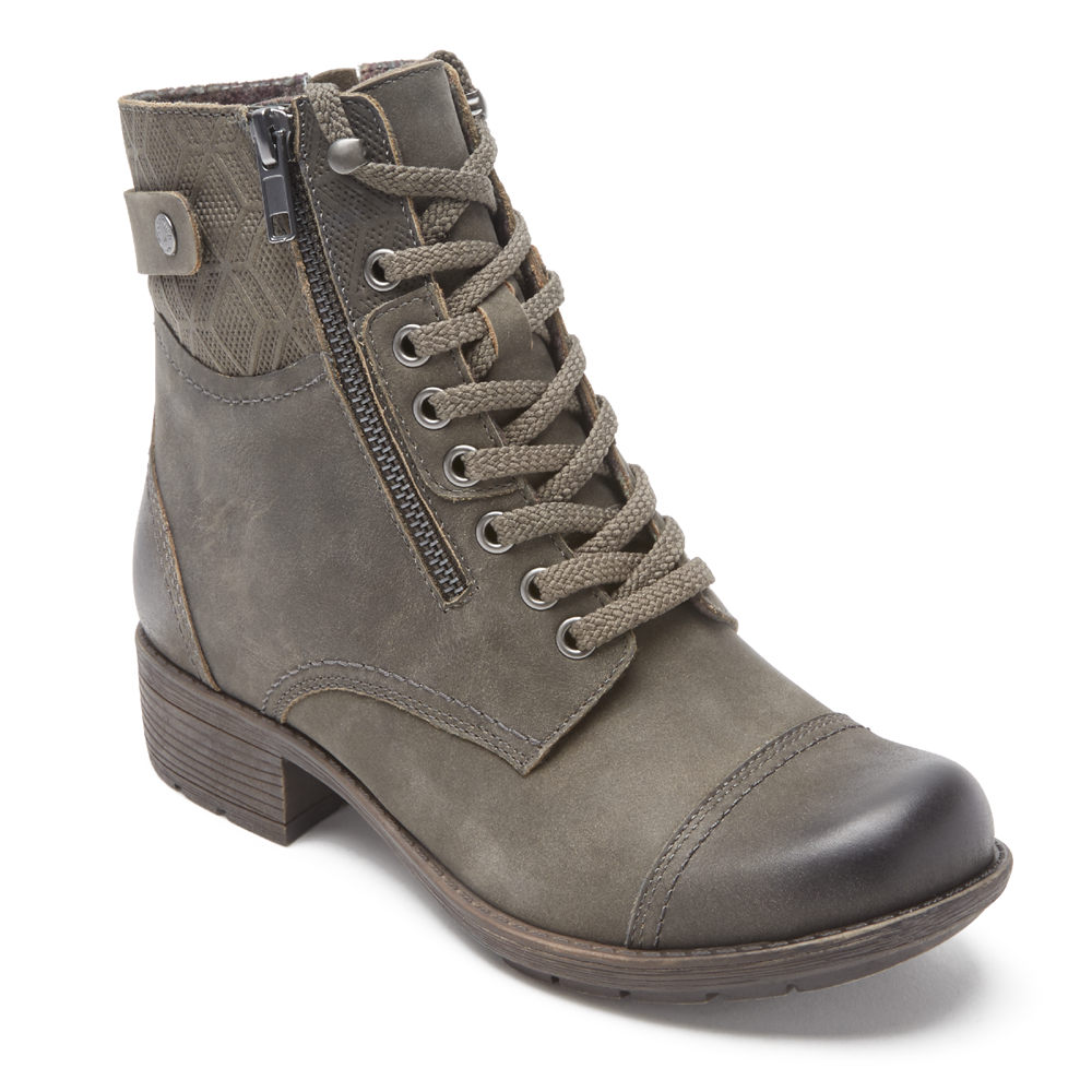 Botas Rockport Mujer Mexico - Cobb Hill Alessia Bethany 2 Grises - YOCHT7893